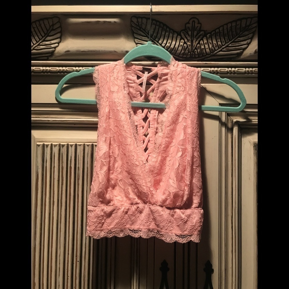 Poof! Bralette In Antique Pink​​​​​​​​​ - Picture 3 of 7